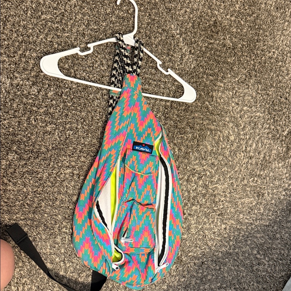 KAVU Kids Colorful Zigzag Sling Bag